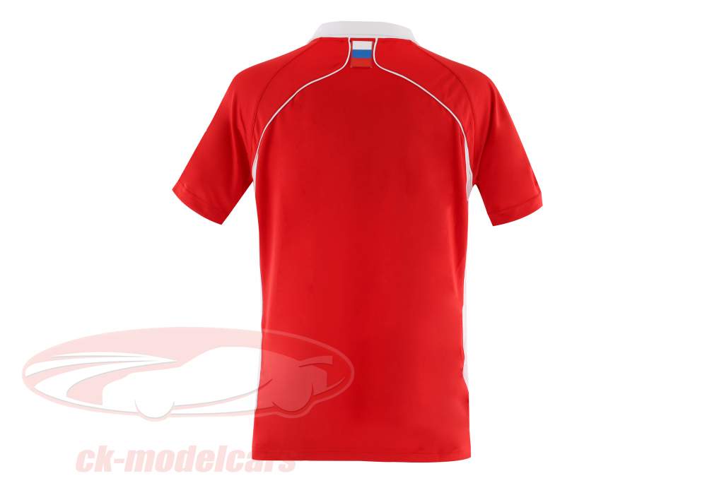 Bianchi / Chilton Marussia チーム ポロシャツ フォーミュラ 1 2013 赤 / 白 サイズ L