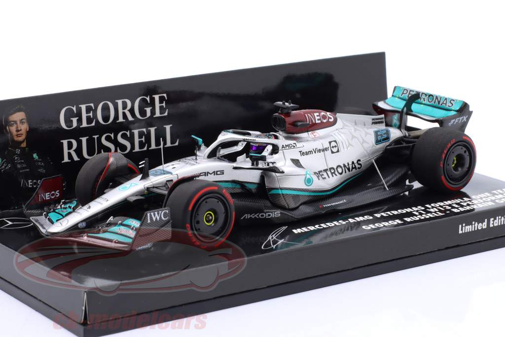 G. Russell Mercedes-AMG F1 W13 #63 4th Bahrain GP Formula 1 2022 1:43 Minichamps