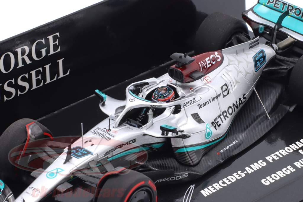 G. Russell Mercedes-AMG F1 W13 #63 4to Bahréin GP fórmula 1 2022 1:43 Minichamps