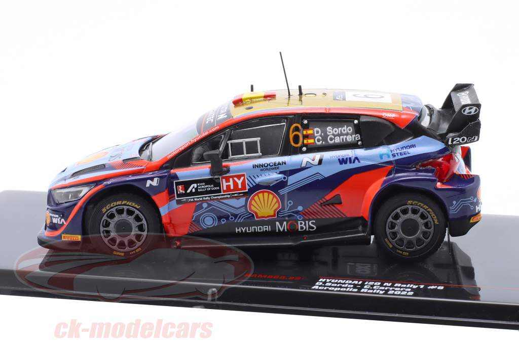 Hyundai i20 N Rally1 #6 3º corrida acrópole 2022 Sordo, Carrera 1:43 Ixo