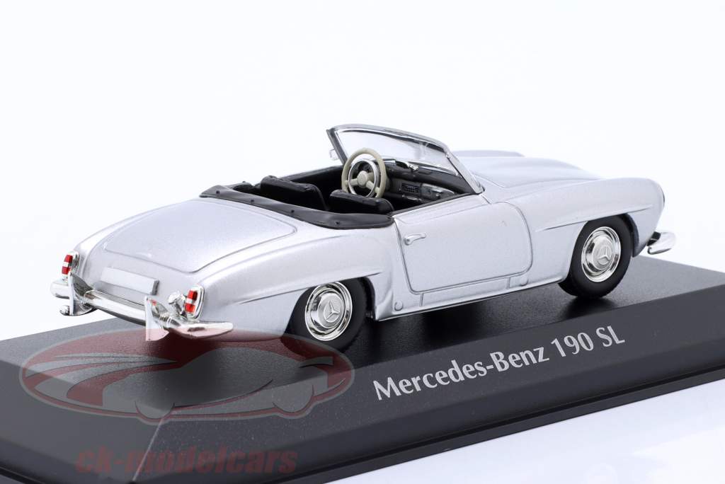 Mercedes-Benz 190 SL (W121) Baujahr 1955 silber 1:43 Minichamps
