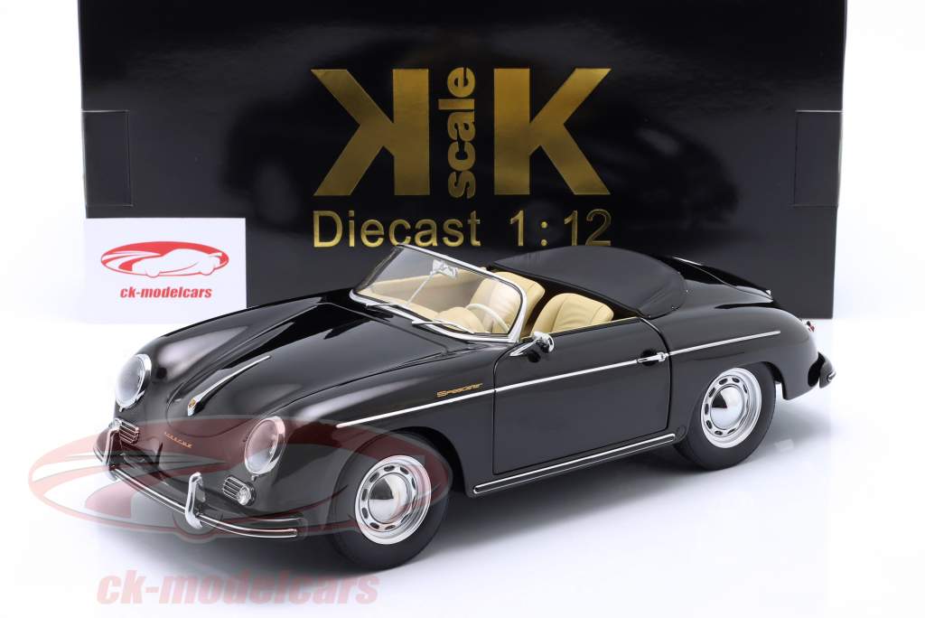 Porsche 356 A Speedster Anno di costruzione 1958 nero 1:12 KK-Scale