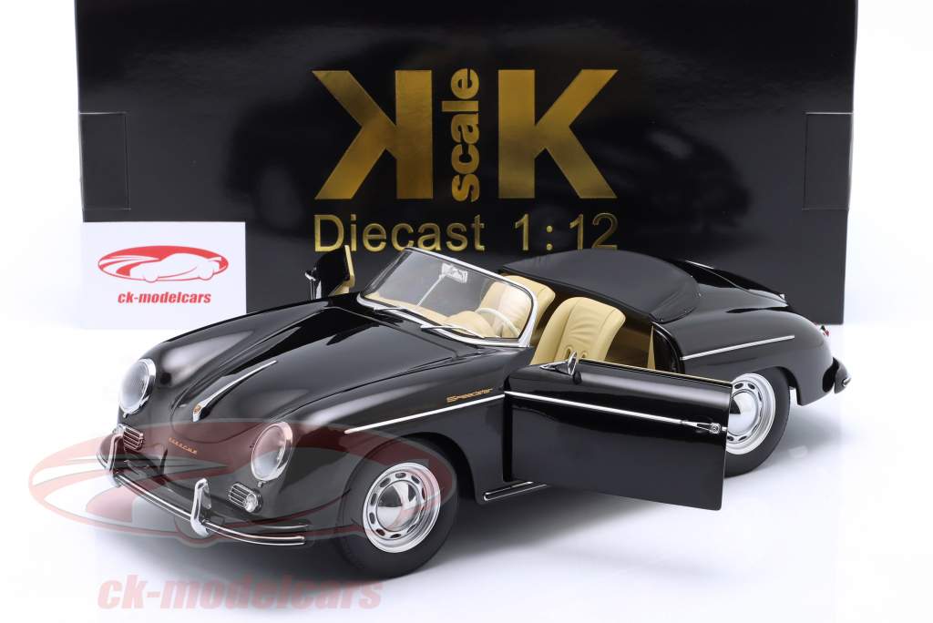 Porsche 356 A Speedster Baujahr 1958 schwarz 1:12 KK-Scale