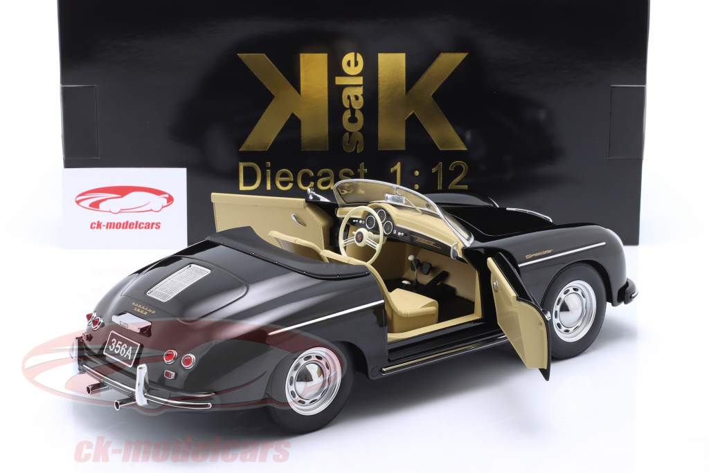 Porsche 356 A Speedster year 1958 black 1:12 KK-Scale