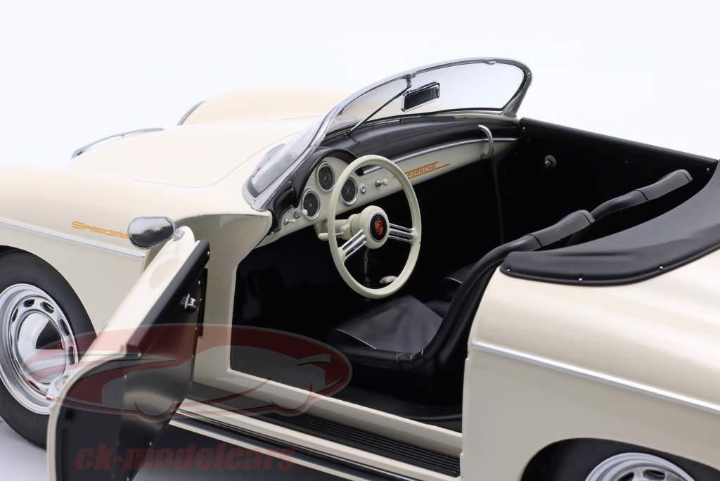 Porsche 356 A Speedster 建設年 1955 白 1:12 KK-Scale
