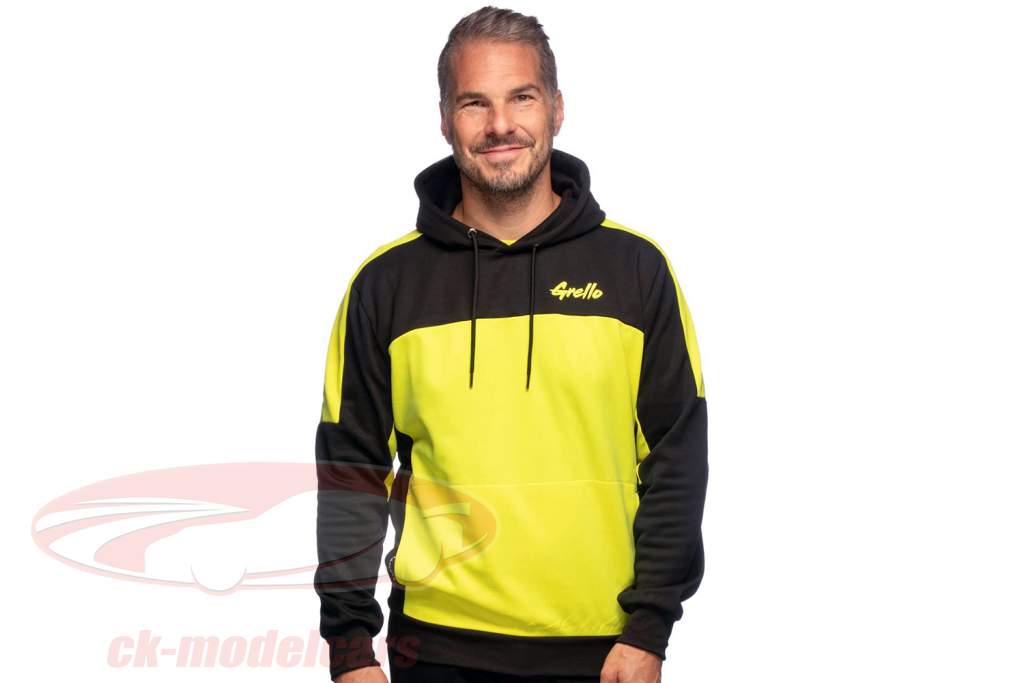 Manthey Пуловер с капюшоном Racing Grello #911 желтый / черный