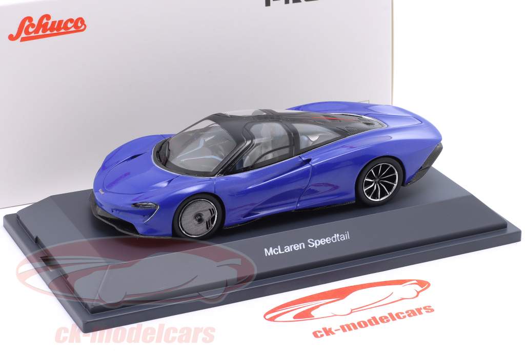 McLaren Speedtail year 2020 blue 1:43 Schuco