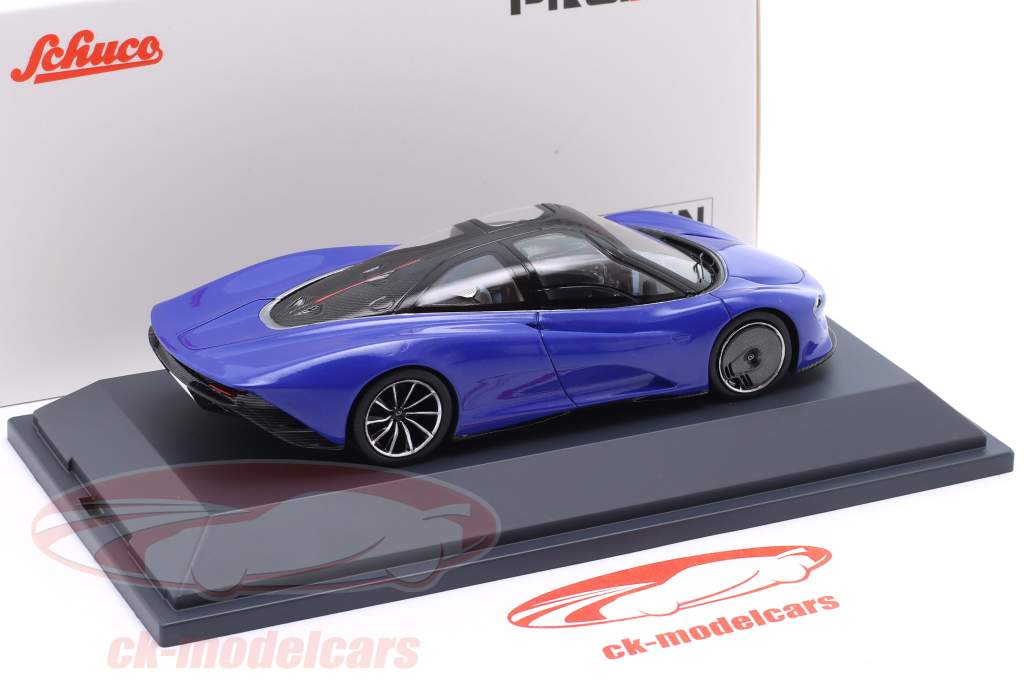 McLaren Speedtail Année de construction 2020 bleu 1:43 Schuco