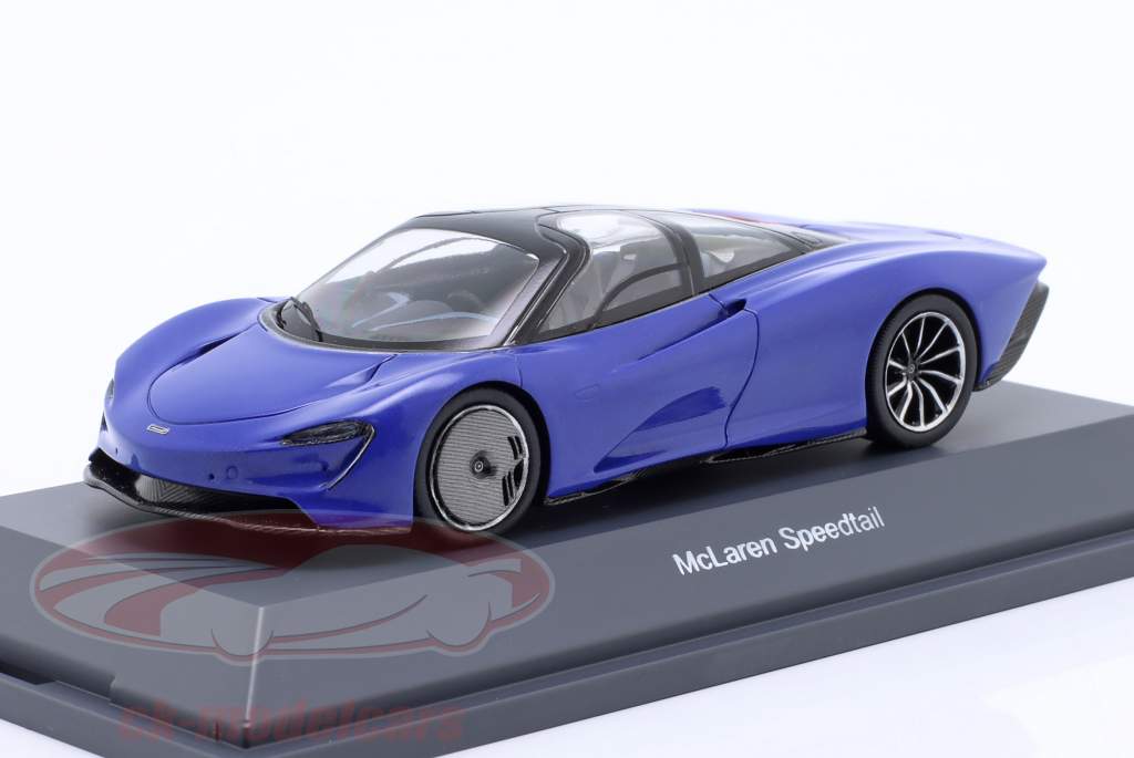 McLaren Speedtail Baujahr 2020 blau 1:43 Schuco