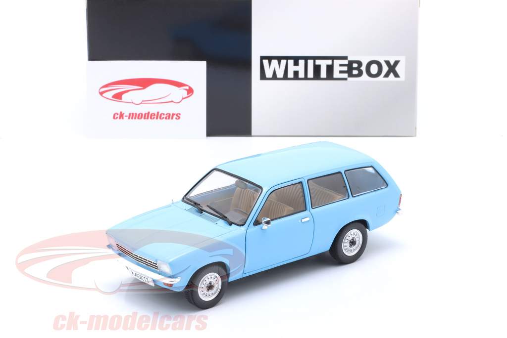 Opel Kadett C Caravan 建设年份 1973 浅蓝色 1:24 WhiteBox