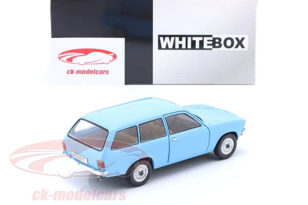 Opel Kadett C Caravan year 1973 light blue 1:24 WhiteBox
