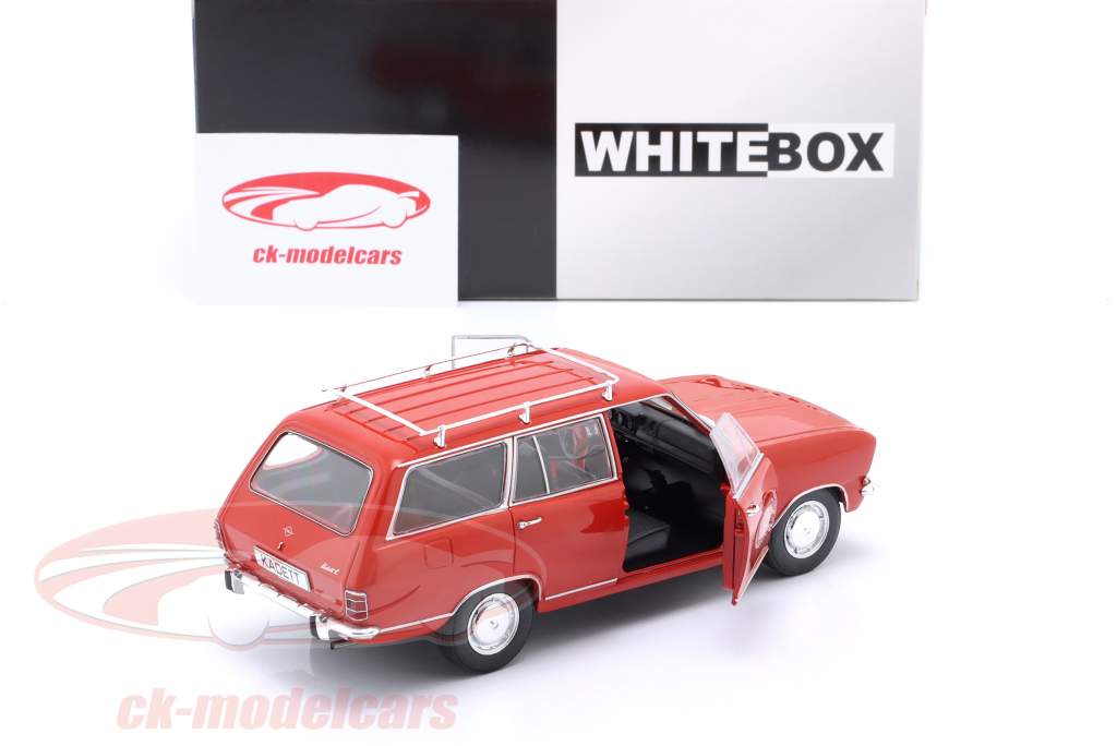 Opel Kadett B Caravan 建设年份 1965 红色的 1:24 WhiteBox