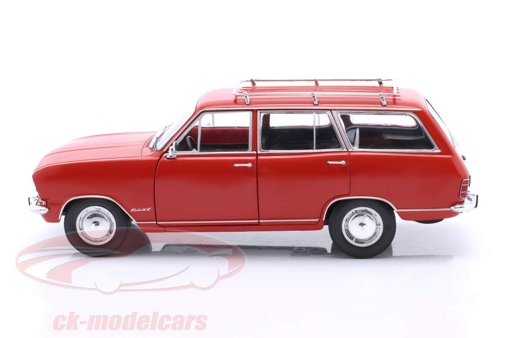 Opel Kadett B Caravan Byggeår 1965 rød 1:24 WhiteBox