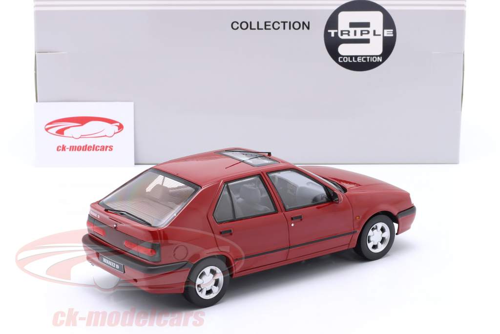 Renault 19 year 1994 red metallic 1:18 Triple9
