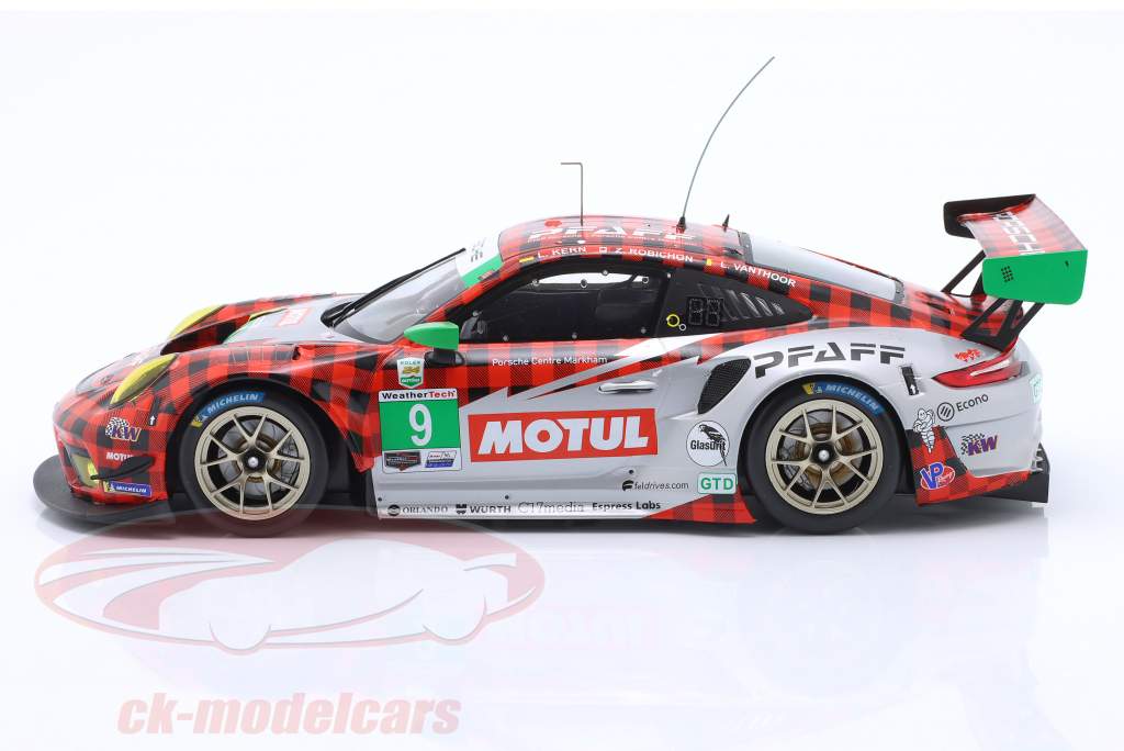 Porsche 911 GT3 R #9 vinder GTD 12h Sebring 2021 Pfaff Motorsports 1:18 Ixo