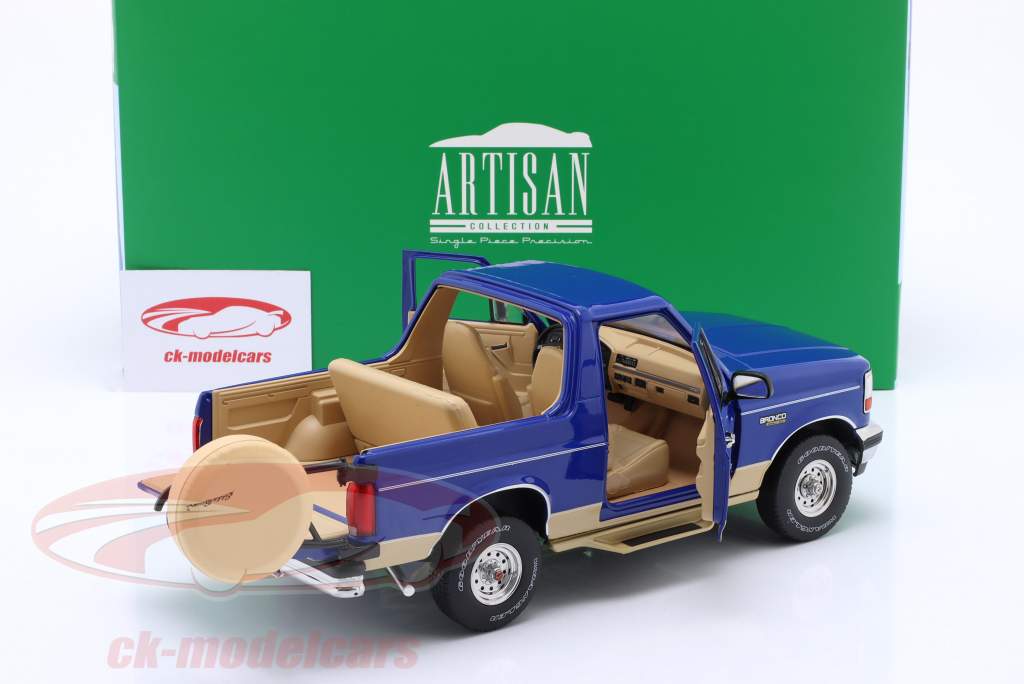 Ford Bronco Eddie Bauer Edition 1996 real azul / bronce 1:18 Greenlight