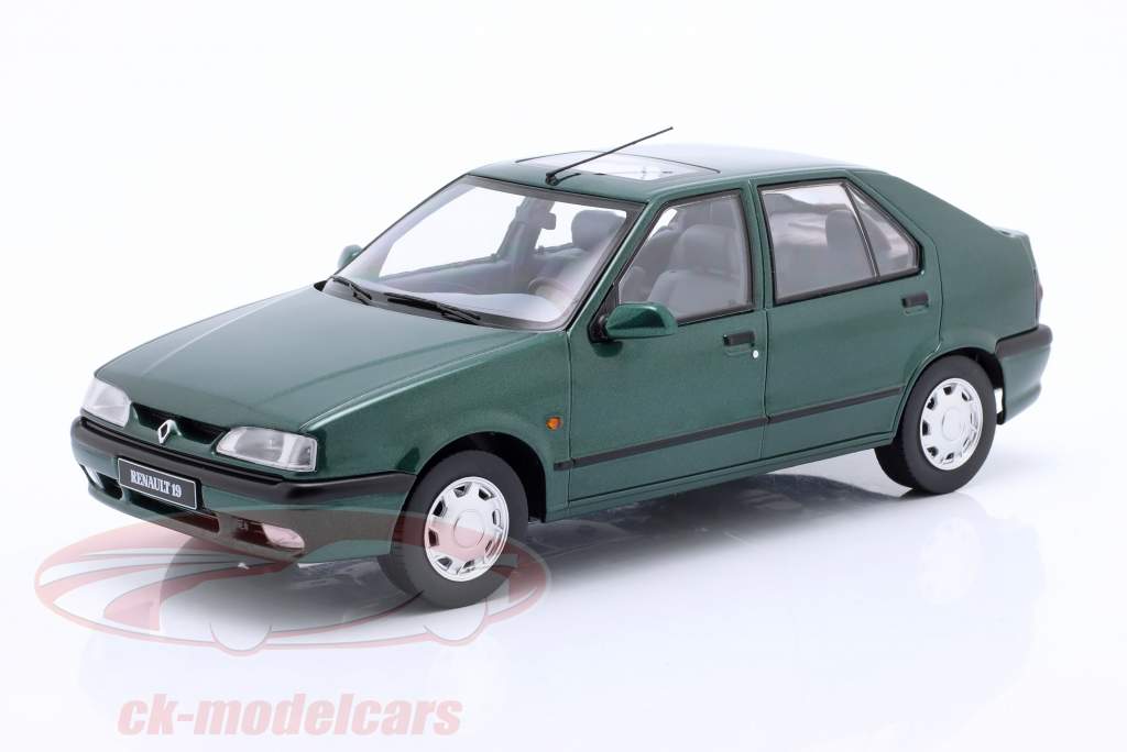 Renault 19 建設年 1994 イギリス人 緑 メタリックな 1:18 Triple9