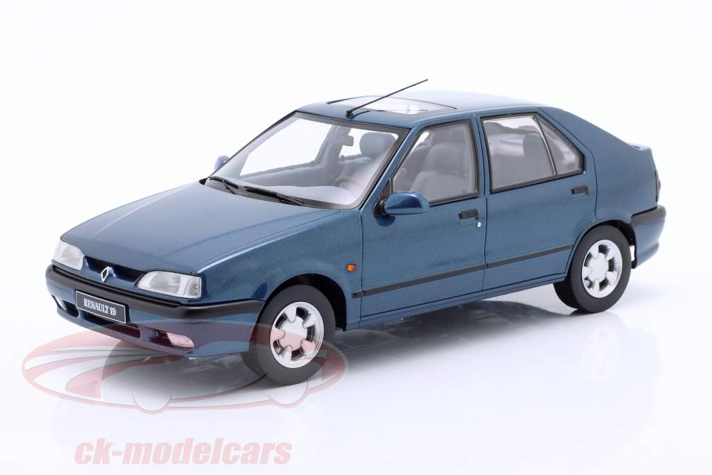 Renault 19 Année de construction 1994 laguna bleu métallique 1:18 Triple9