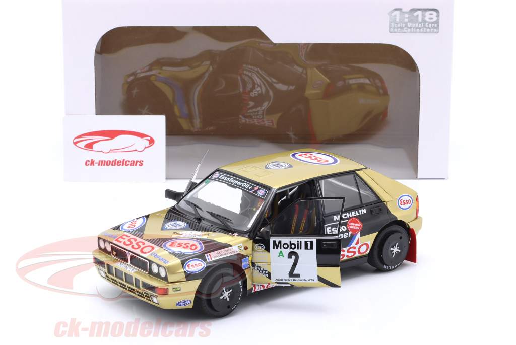 Lancia Delta HF Integrale #2 3ème ADAC Rallye Allemagne ERC champion 1989 1:18 Solido