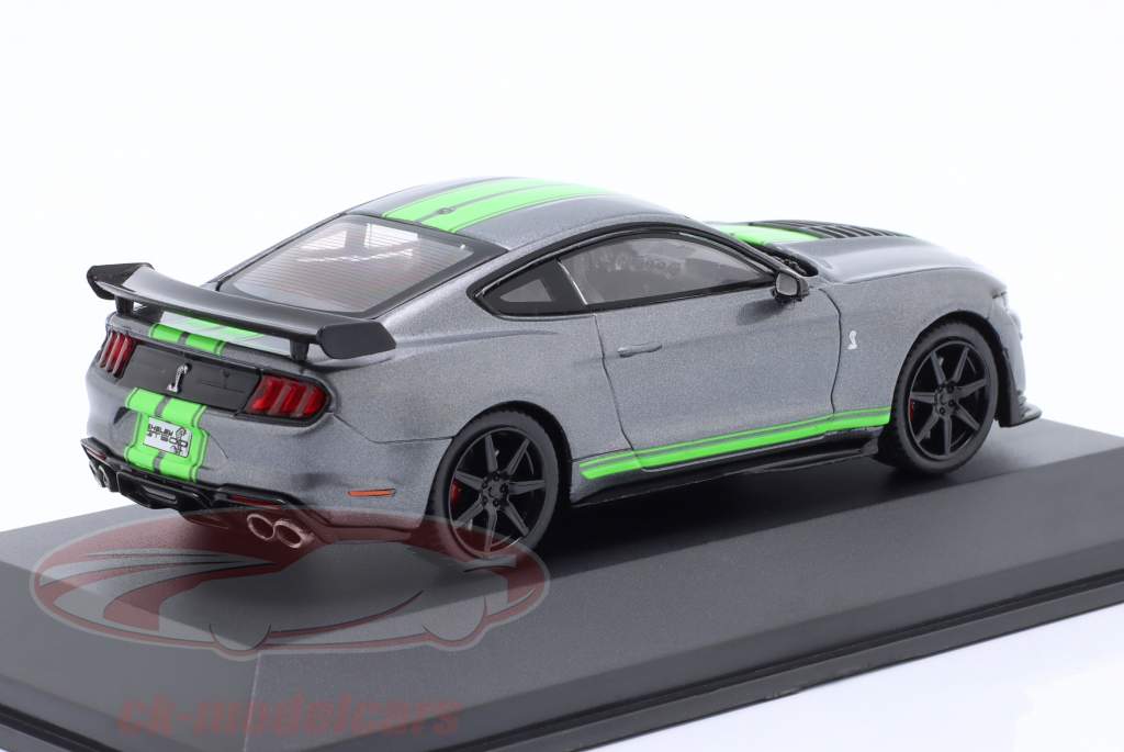 Ford Shelby Mustang GT500 year 2020 grey metallic / neon green 1:43 Solido