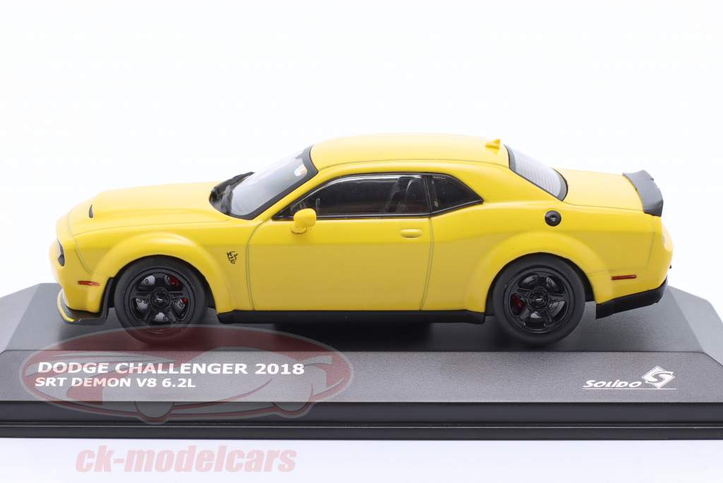 SOLIDO 1:43 Scale Dodge Challenger SRT Demon 2018 Blue - Die-Cast Model Car With Turning Wheels - View #14