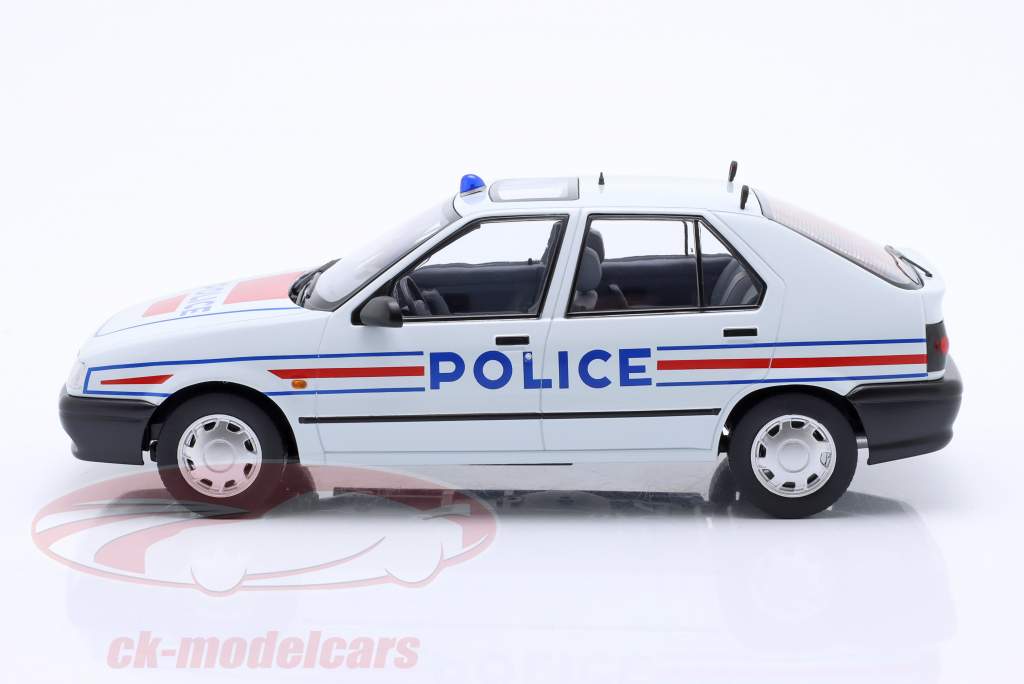 Renault 19 Police France year 1994 arctic white 1:18 Triple9