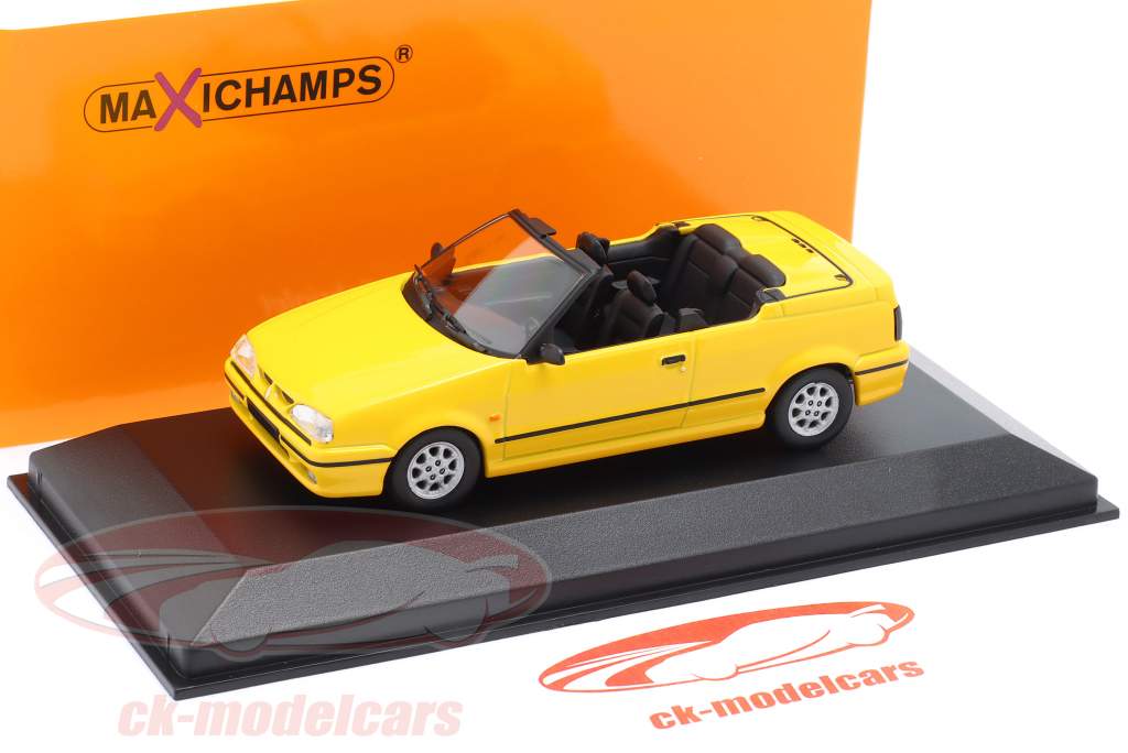 Minichamps 1:43 Renault 19 Cabriolet Construction year 1991 yellow 