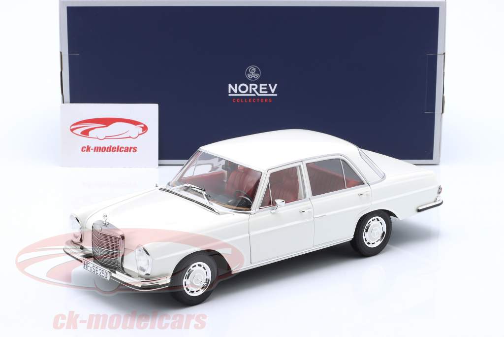 Mercedes-Benz 250 SE (W108) Anno di costruzione 1967 bianco 1:18 Norev