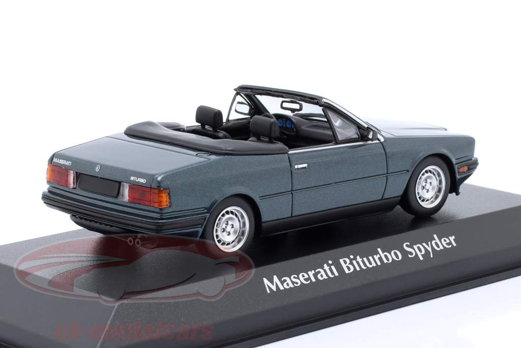 Maserati Biturbo Spyder Año de construcción 1984 verde oscuro metálico 1:43 Minichamps