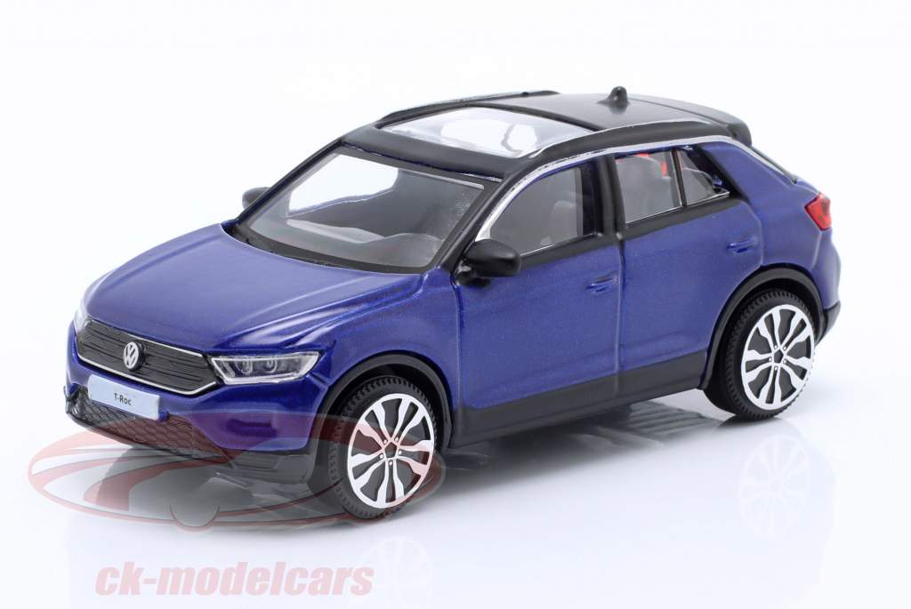 Volkswagen VW T-Roc year 2021 blue metallic 1:43 Bburago