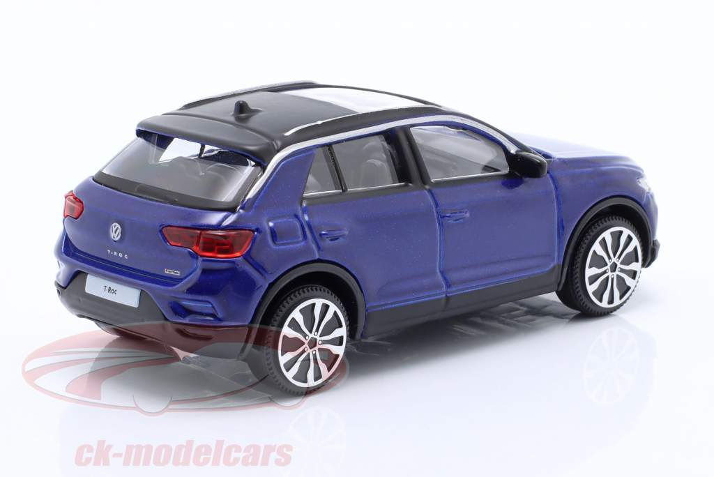 Volkswagen VW T-Roc year 2021 blue metallic 1:43 Bburago