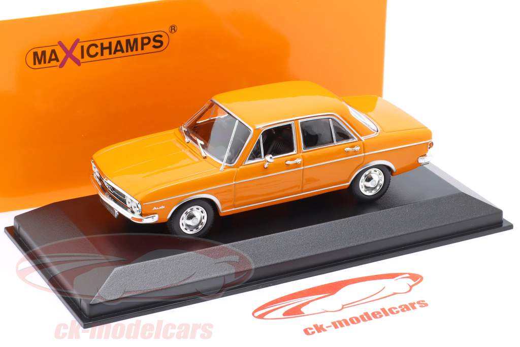 Audi 100 Année de construction 1969 orange 1:43 Minichamps