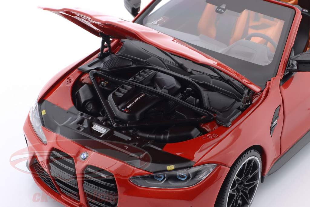 BMW M4 敞篷车 (G83) 建设年份 2021 红色的 金属的 1:18 Minichamps