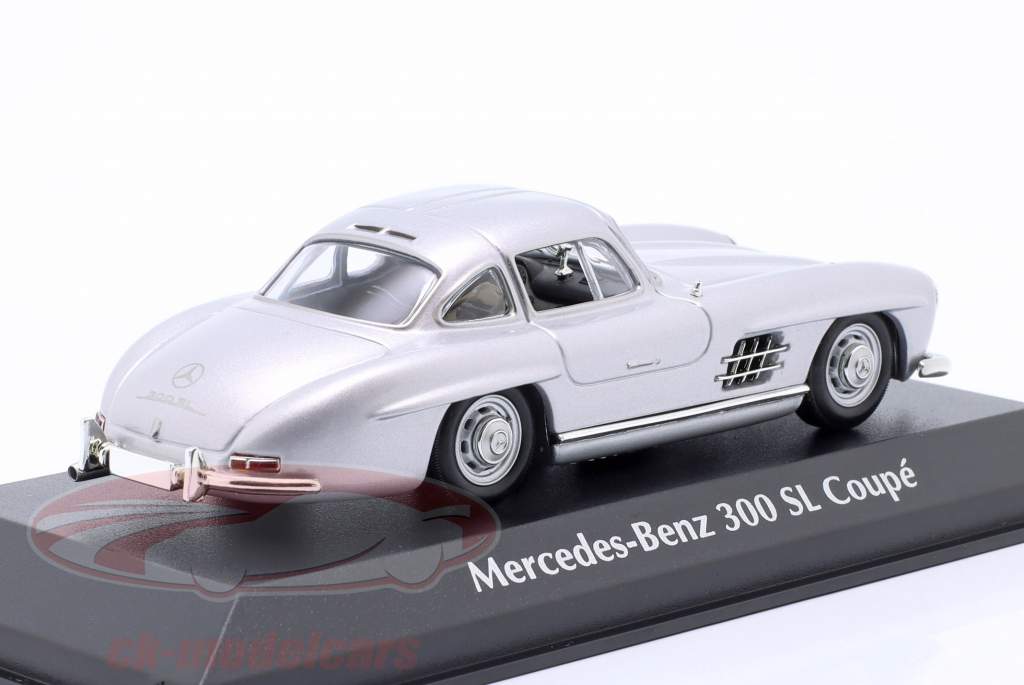 Mercedes-Benz 300 SL (W198 I) Année de construction 1955 argent 1:43 Minichamps