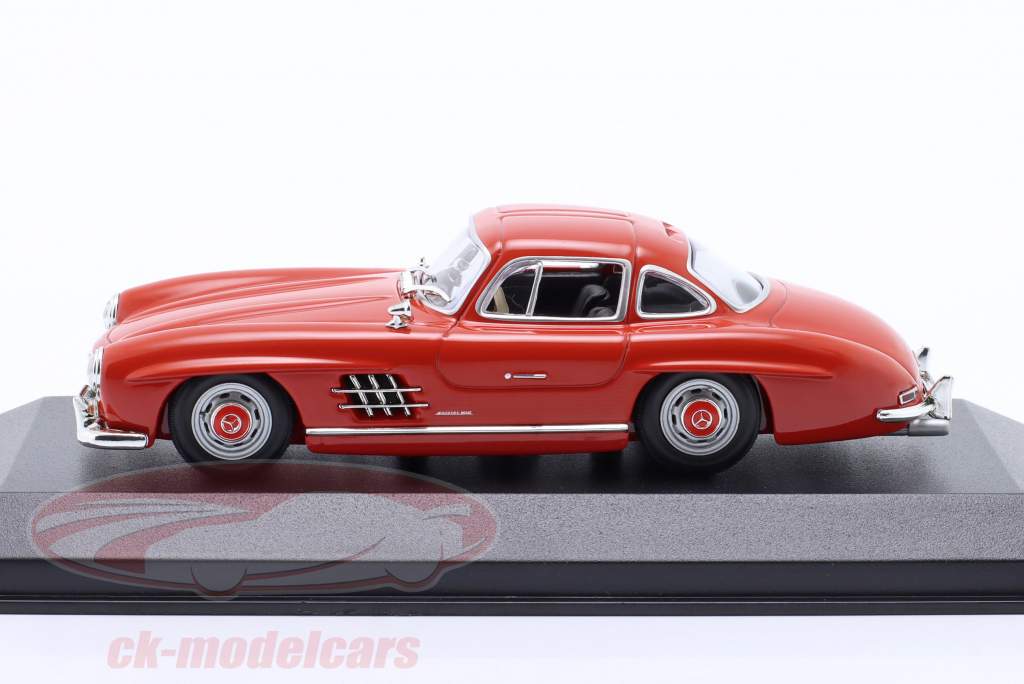 Mercedes-Benz 300 SL (W198 I) Année de construction 1955 rouge 1:43 Minichamps