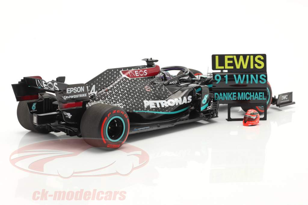 L. Hamilton Mercedes-AMG F1 W11 #44 91 Win Eifel GP fórmula 1 2020 1:18 Minichamps