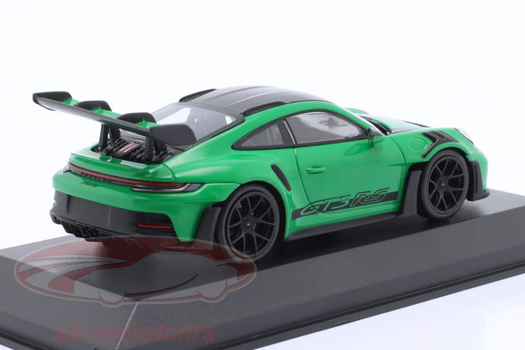 Porsche 911 (992) GT3 RS Weissach-Paket 2023 vert / noir 1:43 Minichamps