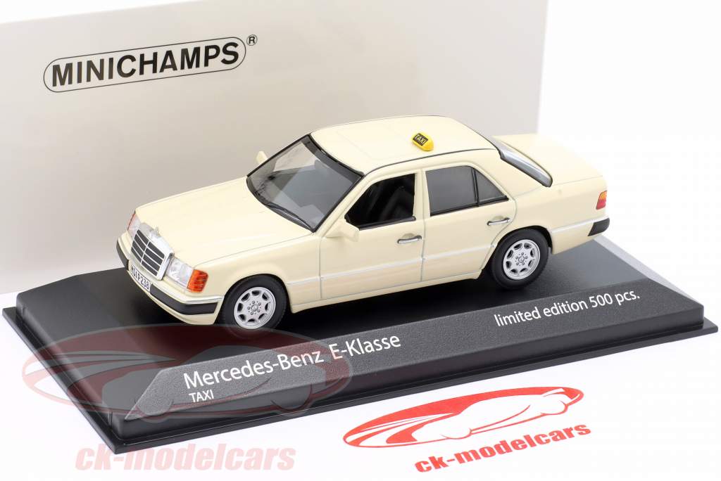 Mercedes-Benz 230E (W124) Taxi year 1990 Movie: Tatort Münster 1:43 Minichamps
