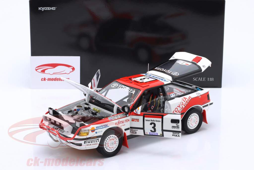 Toyota #3 Safari 1990 1:18 Kyosho – Modèle De Collection Die-cast, Portes Ouvrantes, Neuf