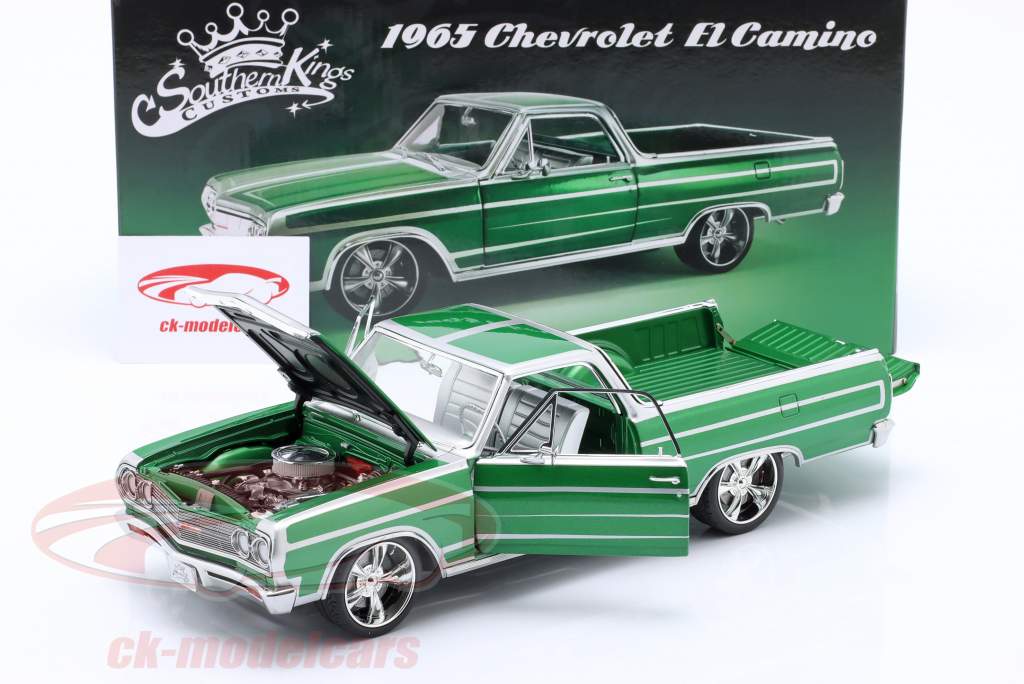 Chevrolet El Camino Customs 建設年 1965 calypso 緑 1:18 Greenlight