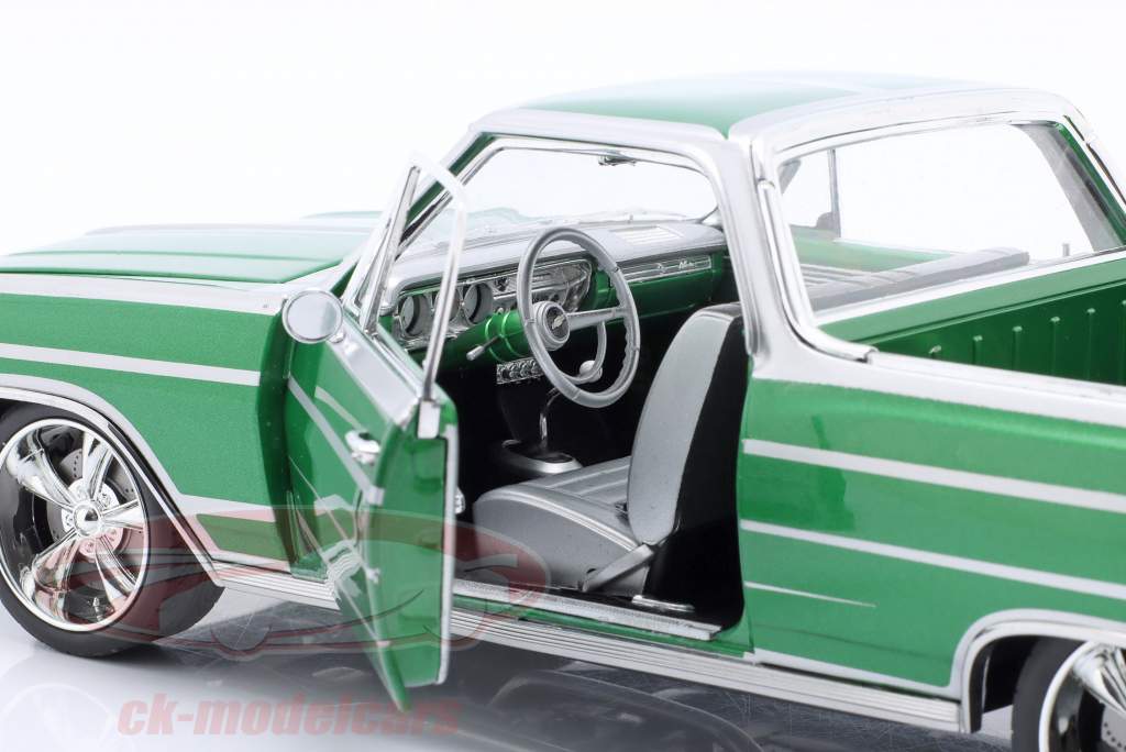Chevrolet El Camino Customs Ano de construção 1965 calypso verde 1:18 Greenlight
