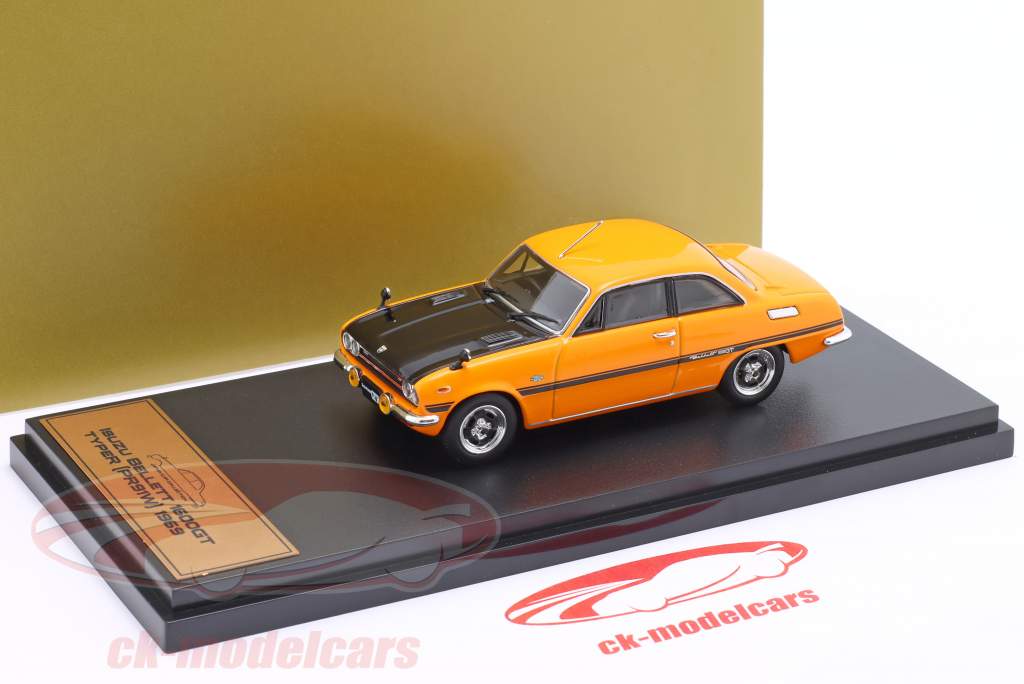 Isuzu Bellett 1600GT Typer year 1969 orange / black 1:43 Hachette
