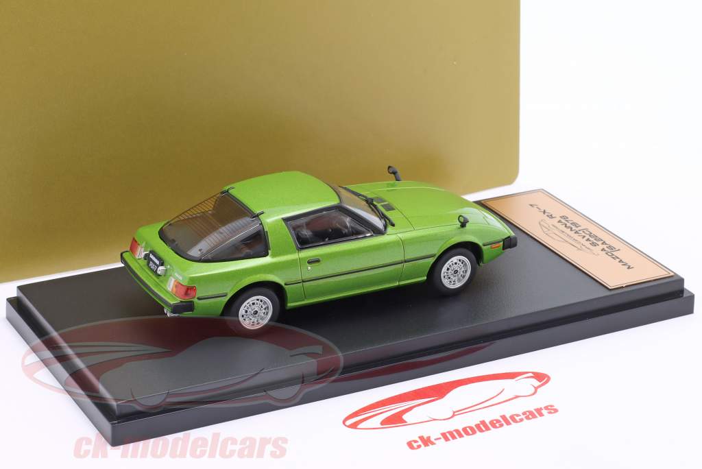 Mazda RX-7 Savanna Byggeår 1978 grøn metallisk 1:43 Hachette