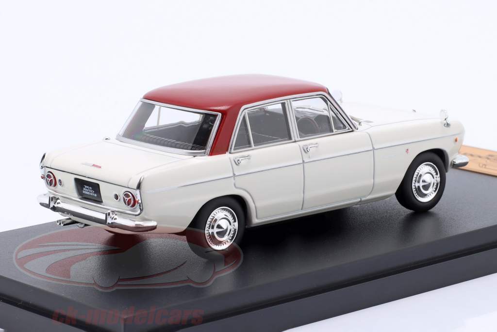 Nissan Prince Skyline 2000GT-B Año de construcción 1965 blanco / rojo 1:43 Hachette