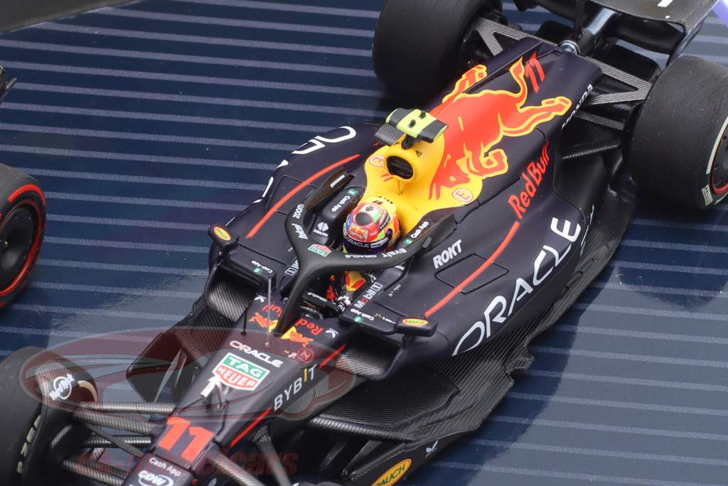2-Car Set Verstappen #1 & Perez #11 Sieger Bahrain & Saudi-Arabien GP Formel 1 2023 1:43 Minichamps