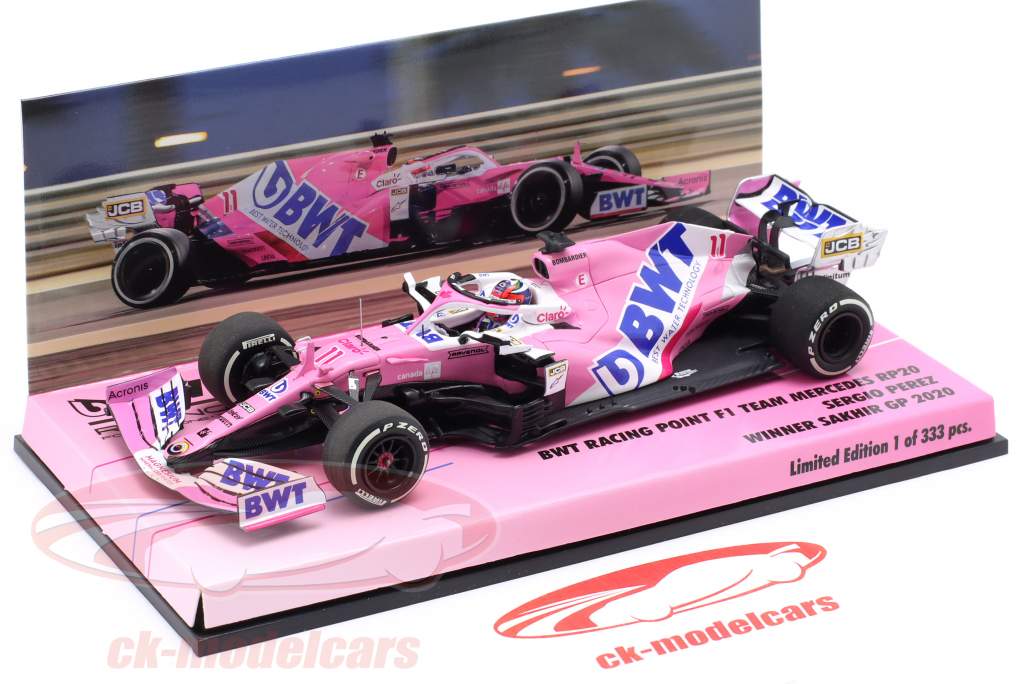S. Perez Racing Point RP20 #11 Sieger Sachir GP Formel 1 2020 1:43 Minichamps