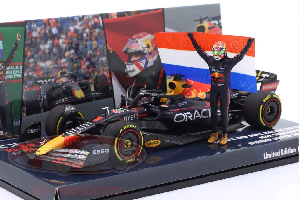 M. Verstappen Red Bull RB18 #1 ganador Holandés GP fórmula 1 Campeón mundial 2022 1:43 Minichamps