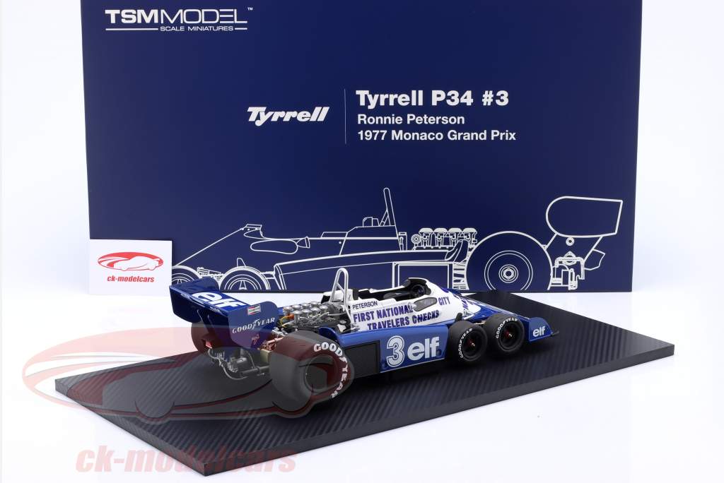 Ronnie Peterson Tyrrell P34 #3 Monaco GP Formula 1 1977 1:12 TrueScale