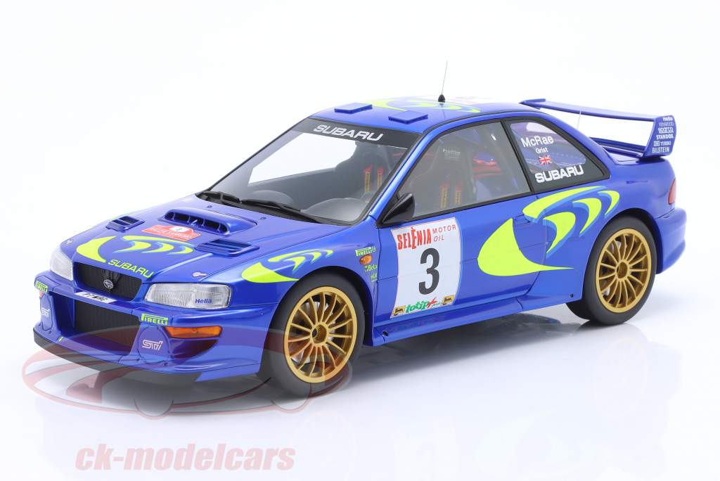Subaru Impreza S5 WRC 97 #3 ganador Rallye SanRemo 1997 McRae, Grist 1:18 TrueScale