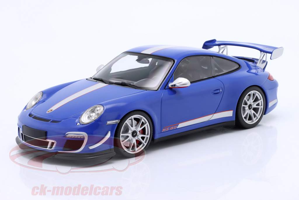 Porsche 911 (997) GT3 RS 4.0 Byggeår 2011 blå 1:18 Minichamps